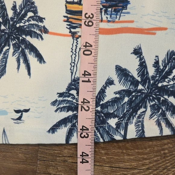 Fairhope Tropical Paradise Sleeveless Midi Dress With Pockets Women's Size M - Picture 12 of 14